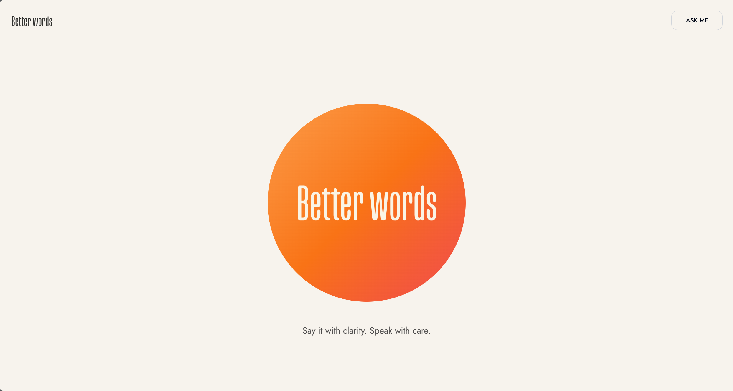 Better Words